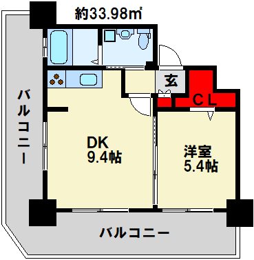 No.71オリエントトラストタワー 間取り