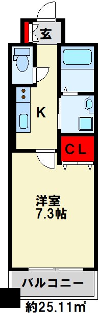 Plaisir 402号室 間取り