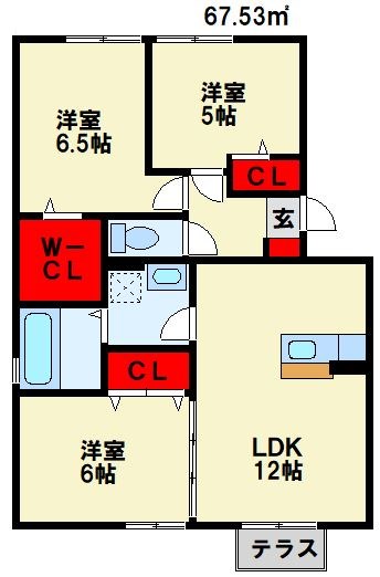ウィングコートあしや 間取り図