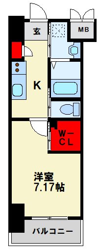 ウィングス西神原 403号室 間取り