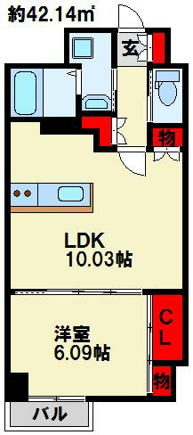 飛幡プライド 303号室 間取り