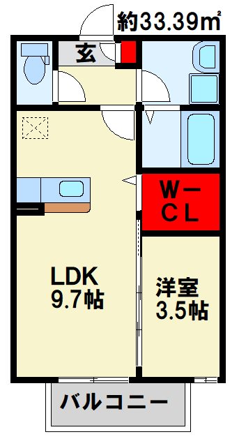 メゾン　ラフィーネ　Ｂ棟  間取り
