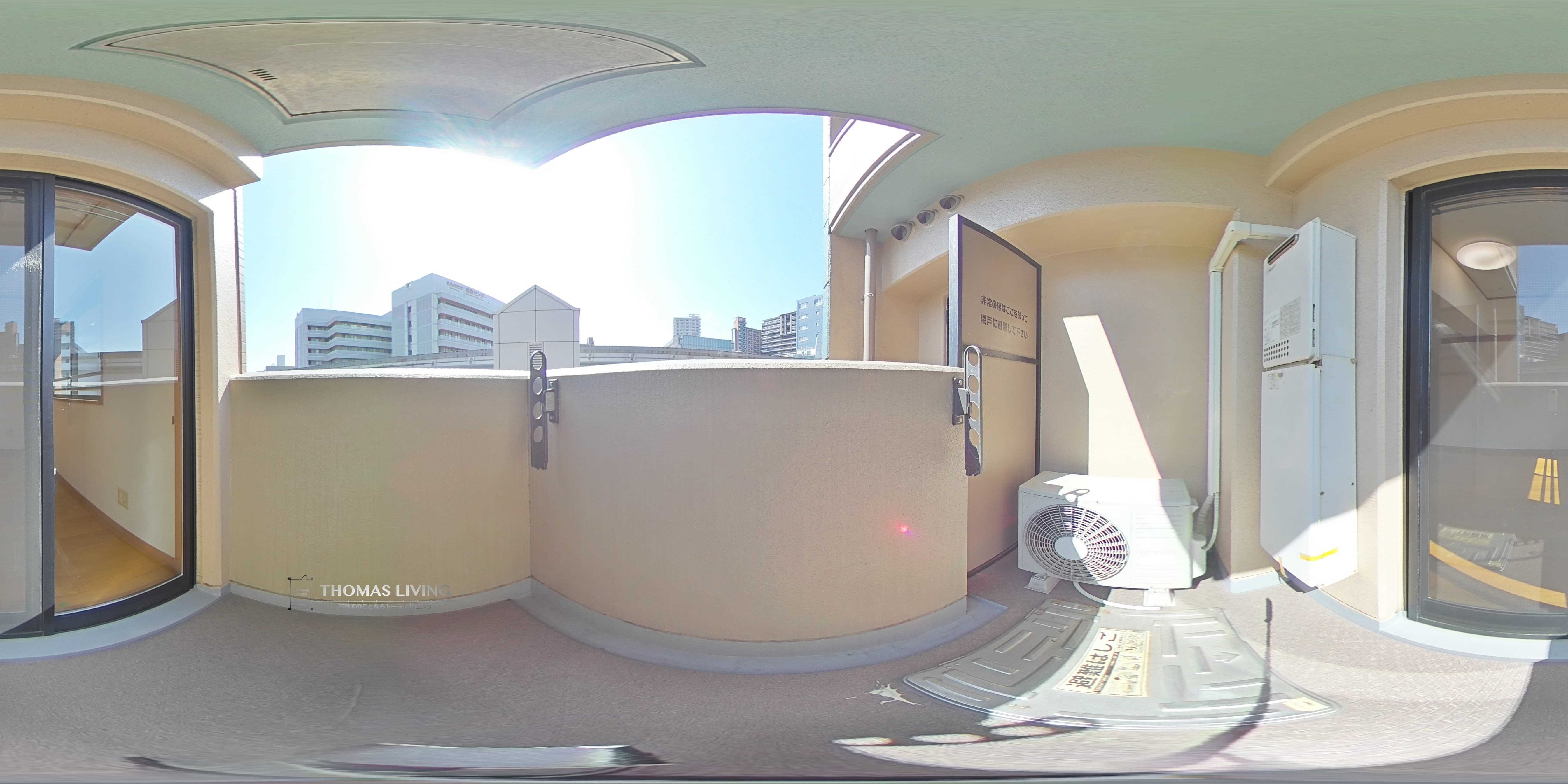 旦過タカヤコーポレーションビル ベランダ