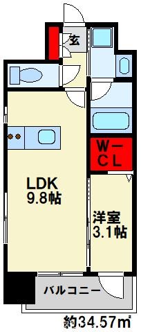 デザイナープリンセス旦過 間取り