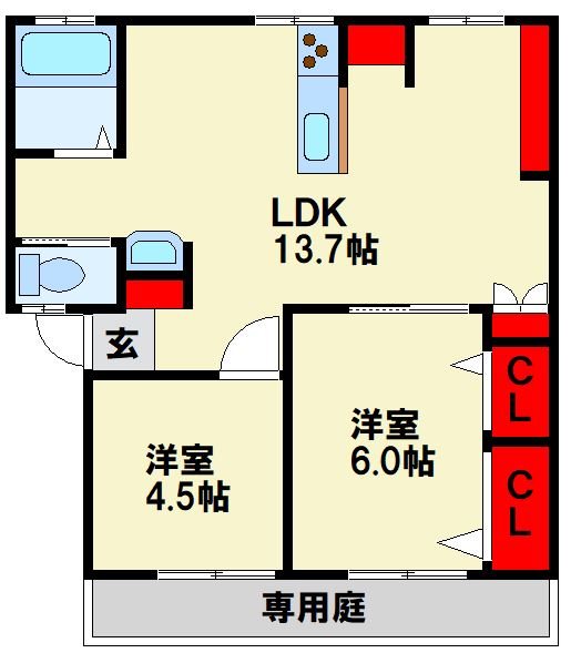 サンシティアイ A棟 間取り