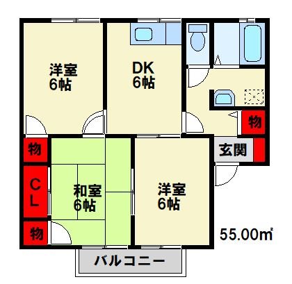 ガーデンシティ御牧 B棟  間取り図