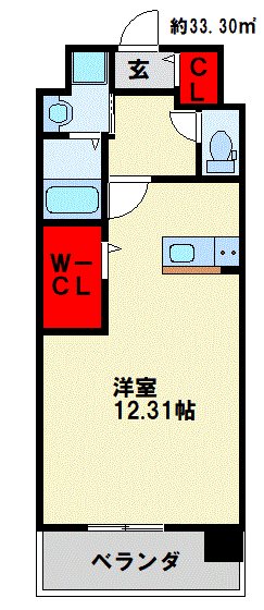 福岡県北九州市八幡西区岡田町 間取り