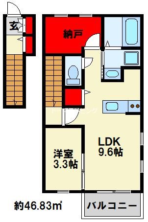 ユアメゾン社ノ木 201号室 間取り