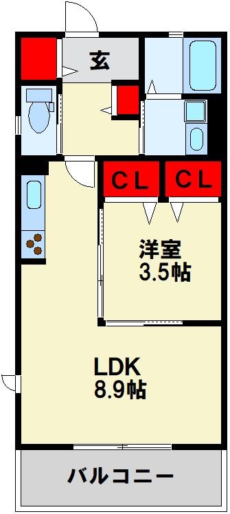 Chime境川 間取り図