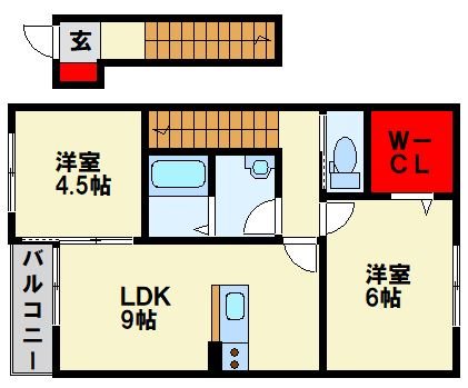 サンハイム浜町Ⅱ 202号室 間取り