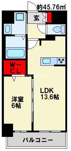 シズカビルディング白銀 206号室 間取り