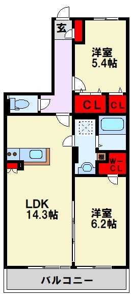 エスポワールⅡ 間取り