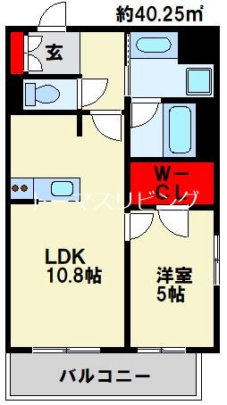 RJRプレシア西小倉駅前 間取り