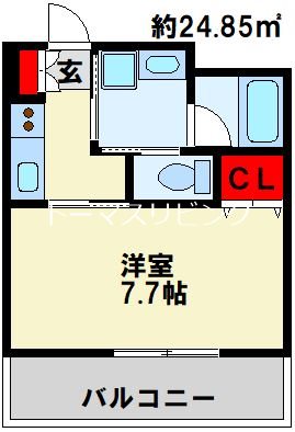 RJRプレシア西小倉駅前 間取り