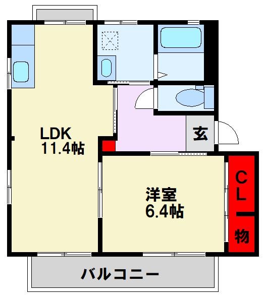 ディアス古屋敷Ⅱ 間取り図