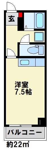 キャッツ八幡 306号室 間取り