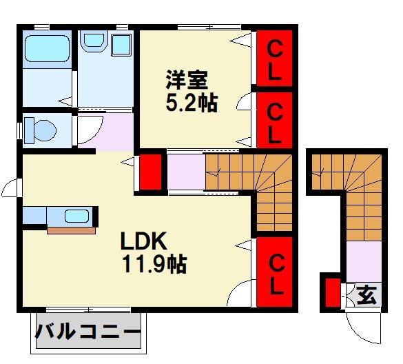 メゾンクレール池田 間取り図