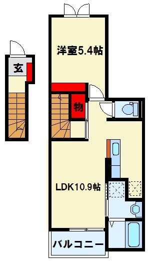 オーブアビタシオン 203号室 間取り