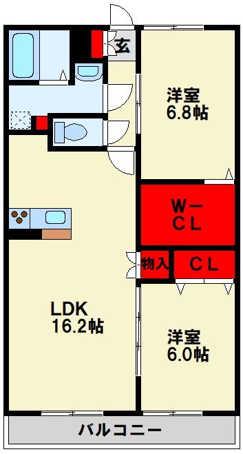 SERENA直方 A棟 間取り