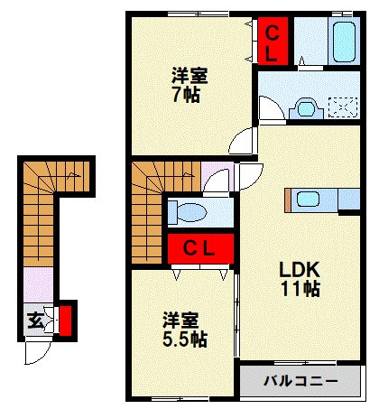 ファミリーヒルズ星ヶ丘Ⅰ 間取り図