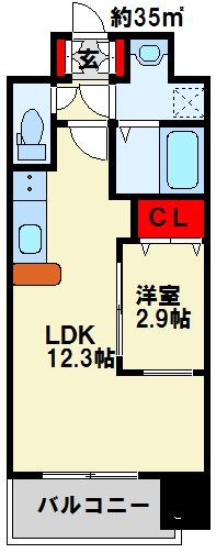 リュシオールレジデンス 703号室 間取り