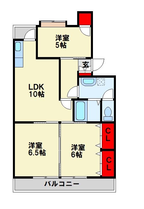 ハイランドマンション千代ケ崎 間取り図