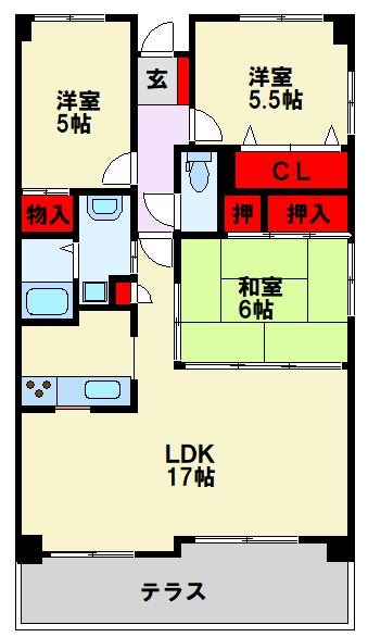 グランビュー華 間取り