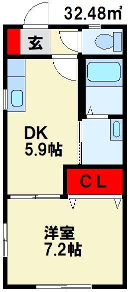 ソレイユ扇ヶ浦  間取り