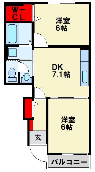アステリア感田Ⅰ 間取り