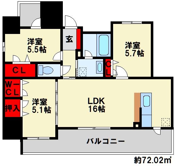 グランヒルズ下曽根  間取り