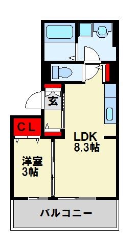 ソレールヴィラ 102号室 間取り