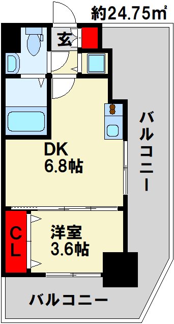 No.71オリエントトラストタワー 間取り図