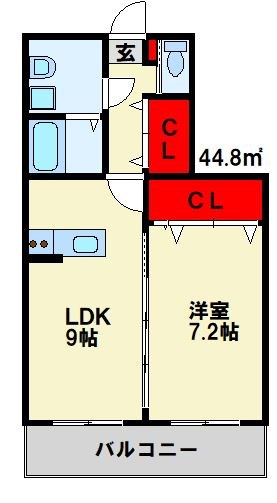 クラッセ三ヶ森 間取り