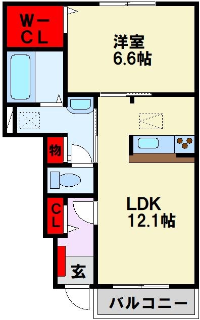 メゾンフルールⅡ 間取り