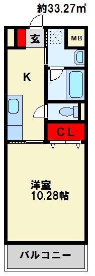 グランドツイン黒崎 B棟 間取り図