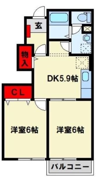 エヴァーグリーンF 間取り