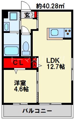 D-roomKasumi 101号室 間取り