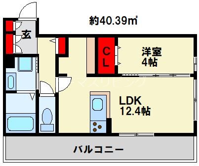 D-roomKasumi 302号室 間取り
