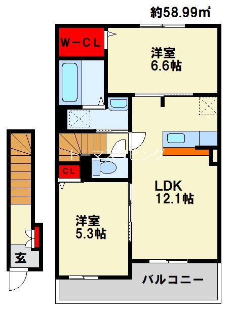 コスモス　D  間取り