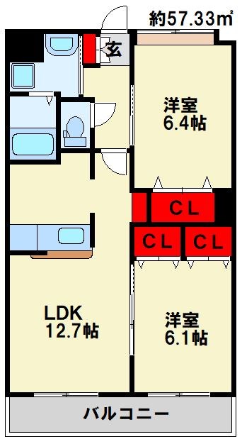 グランドゥール  間取り
