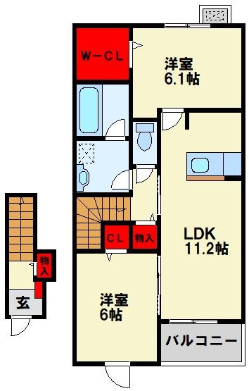 アルカンシエルⅡ 202号室 間取り