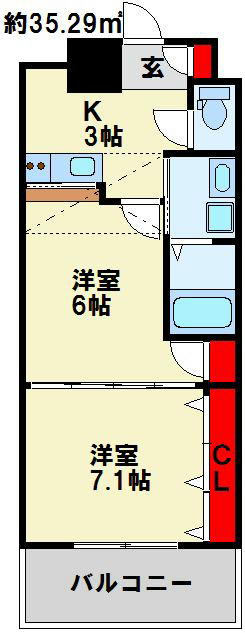 No.65クロッシングタワー 間取り