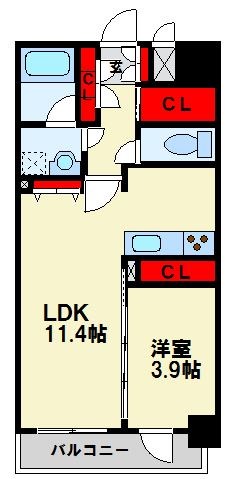 レジデンス枝光 602号室 間取り