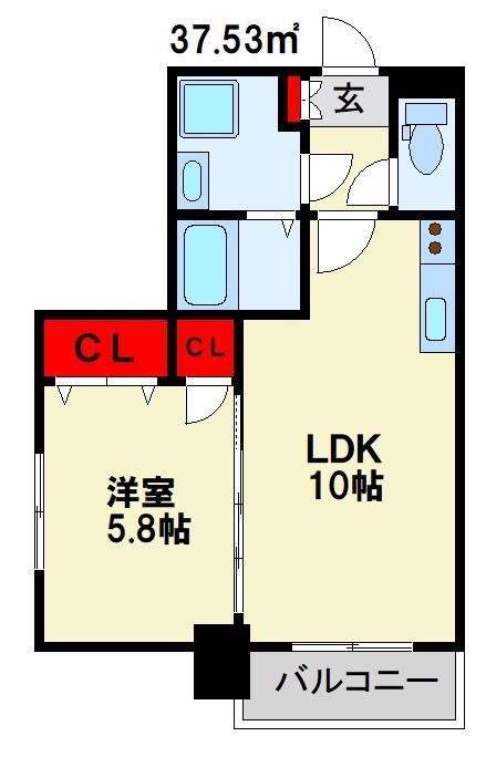 ERIOS COURT中津口 間取り