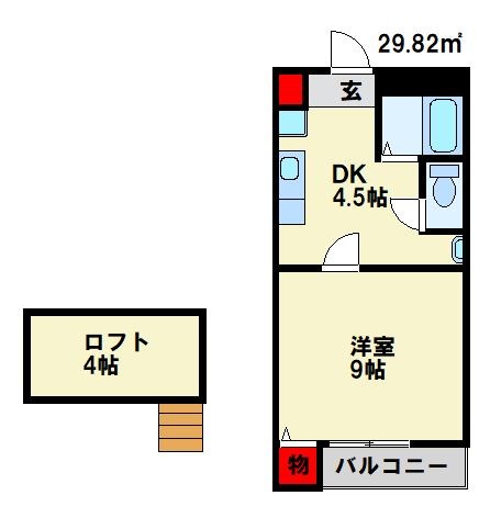 グランドール海老津駅前 間取り図