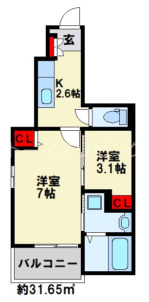 エクスクルーシブⅢ 間取り