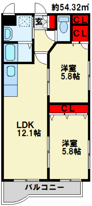 小芝ビル 301号室 間取り
