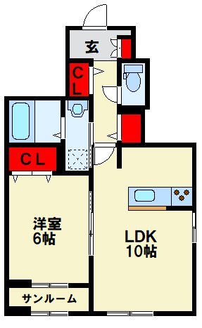 ドルチェ八幡西 間取り図