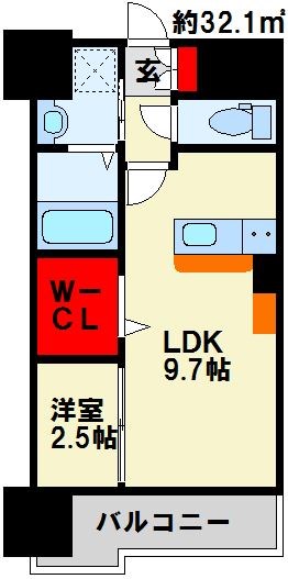 グランヒルズ三萩野 間取り図