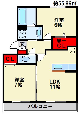 コンフォールⅢ番館 間取り